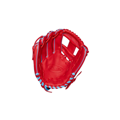 Wilson A500 Utility Youth Glove 11.5" (Scarlet/Columbia Blue)