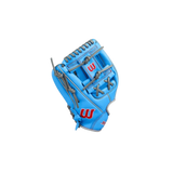 Wilson A500 Utility Youth Glove 11" (Columbia Blue/Grey)