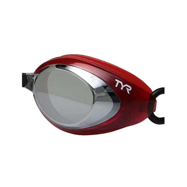 TYR Blackhawk Racing Mirrored Googles (Silver/Red Black) - Deportes Salvador Colom