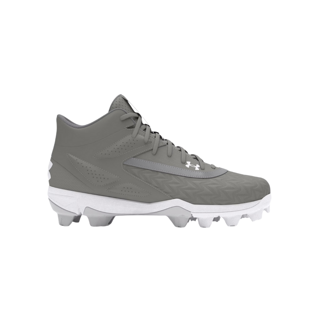 Under Armour Youth Leadoff Mid Rubber Cleats (Grey) - Deportes Salvador Colom