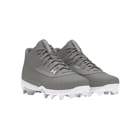 Under Armour Youth Leadoff Mid Rubber Cleats (Grey) - Deportes Salvador Colom