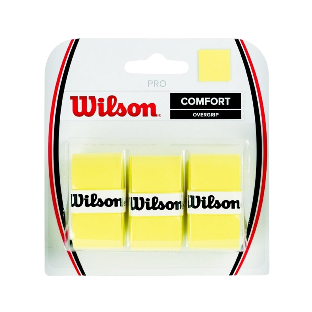 Wilson Pro Overgrip Comfort 3 Pk (Yellow) - Deportes Salvador Colom