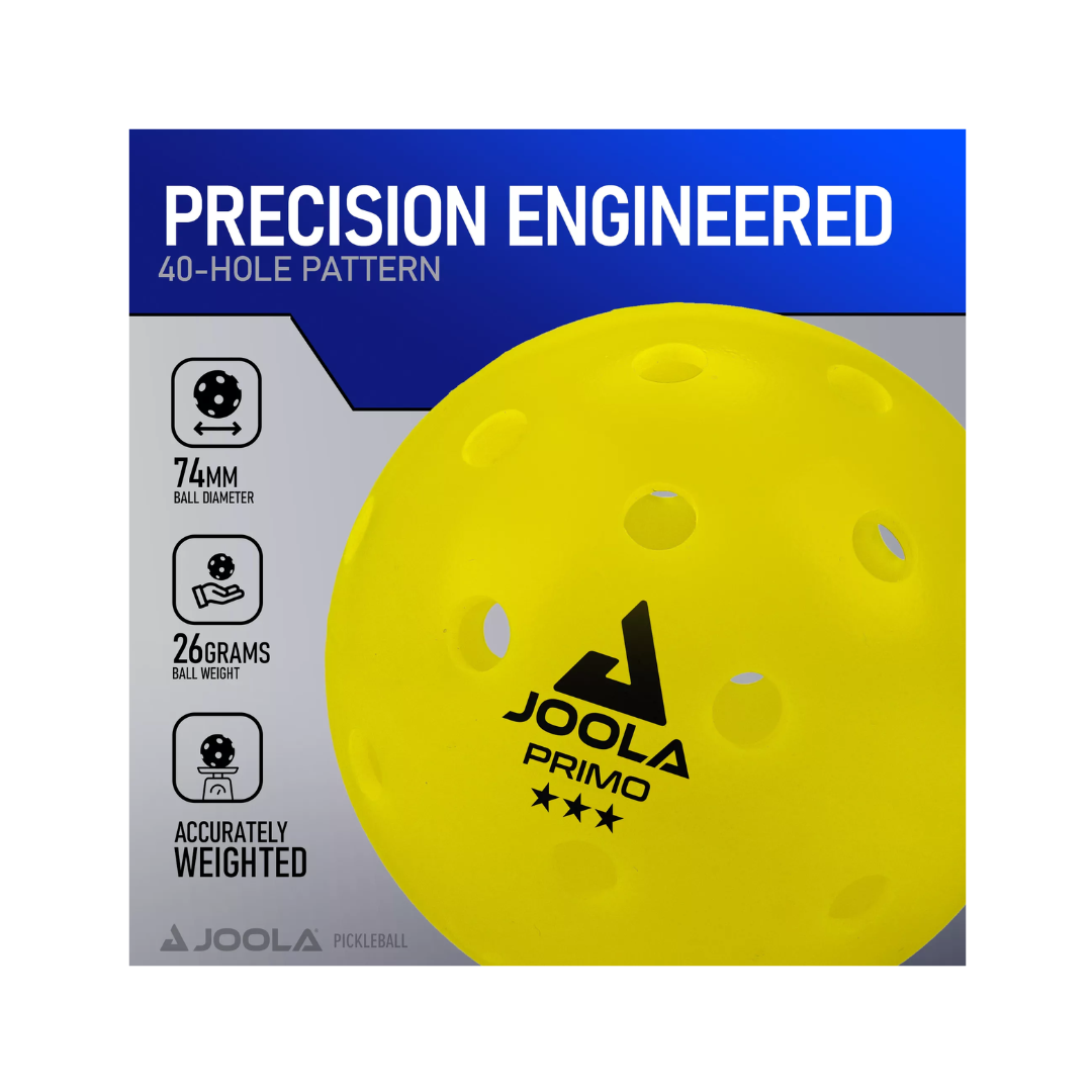 Image of Joola Primo Pickleballs 4/Pack - Deportes Salvador Colom