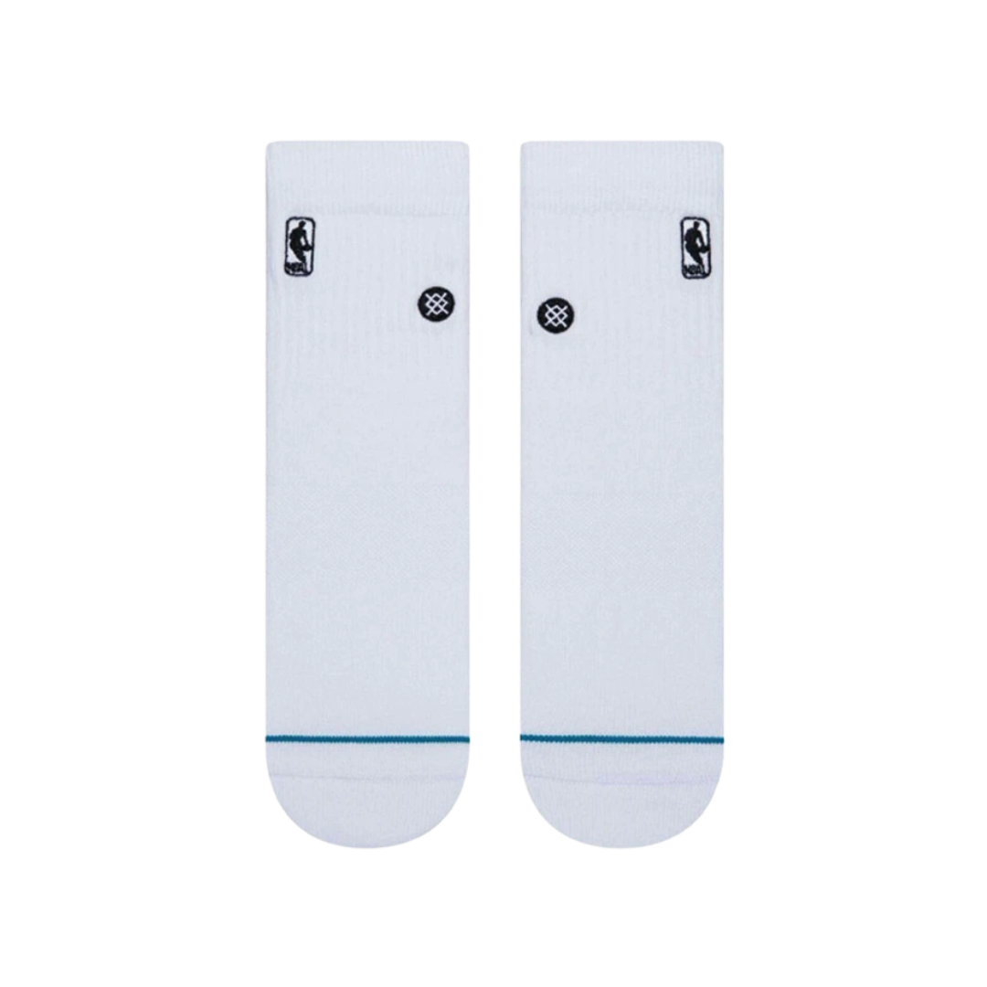 Image of Stance NBA Logoman Quarter Socks Large White - Deportes Salvador Colom