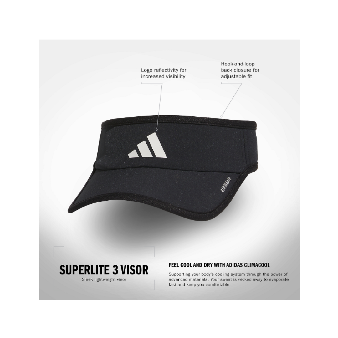 Adidas Superlite 2 Women Visor (Black) - Deportes Salvador Colom