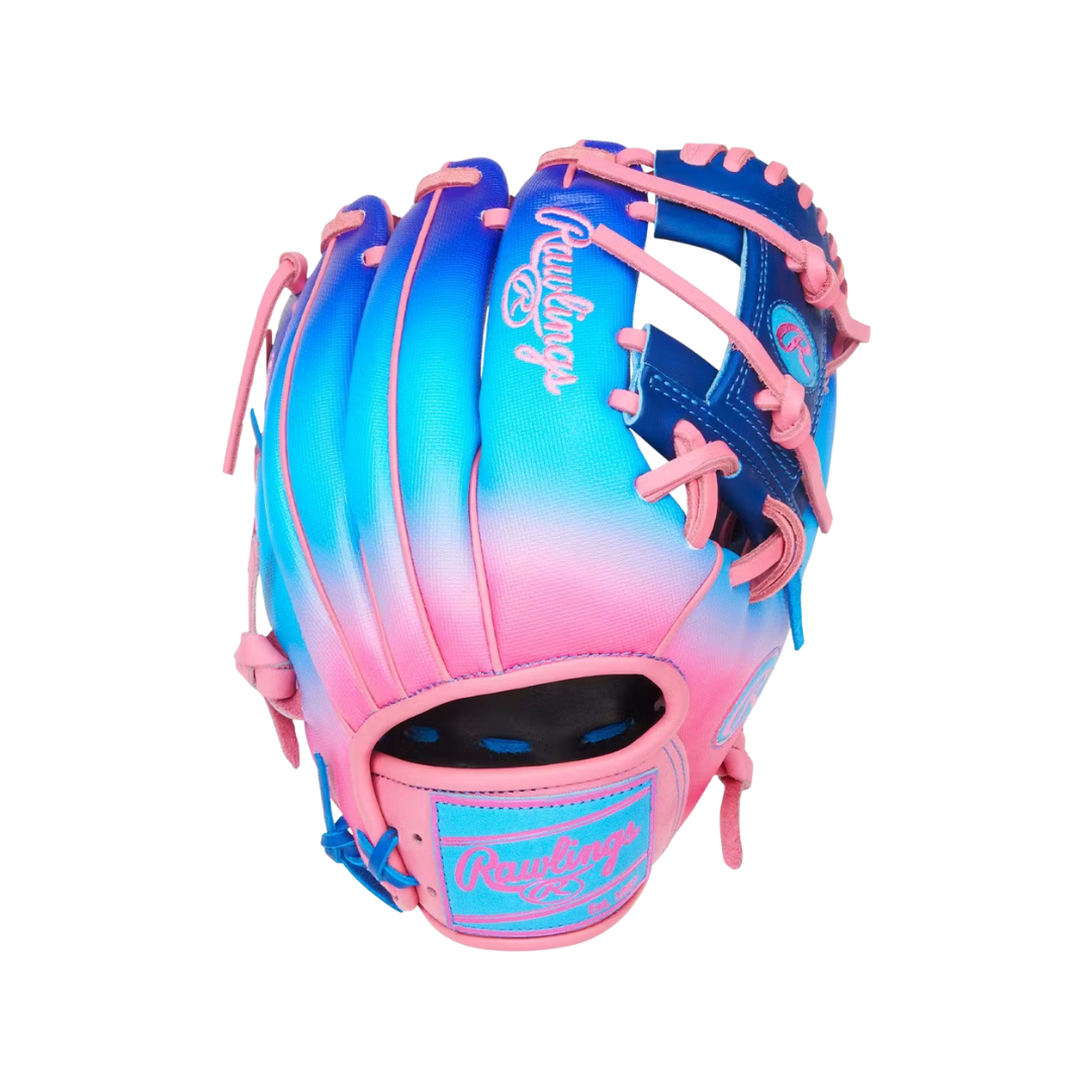 Rawlings HOH Fun Burst Edition Glove (Navy/Columbia Blue/Pink) 11.5''