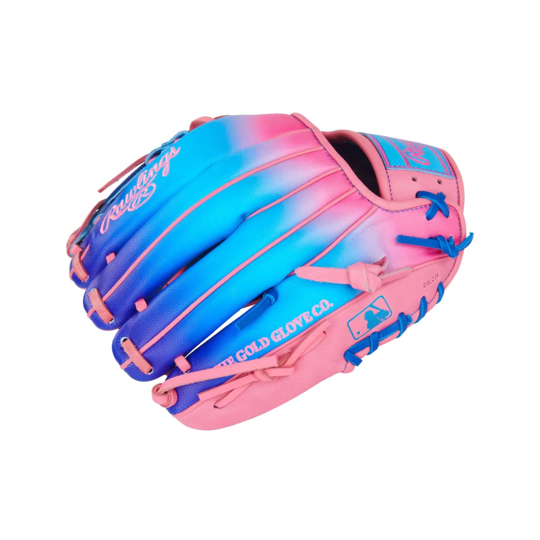 Rawlings HOH Fun Burst Edition Glove (Navy/Columbia Blue/Pink) 11.5''