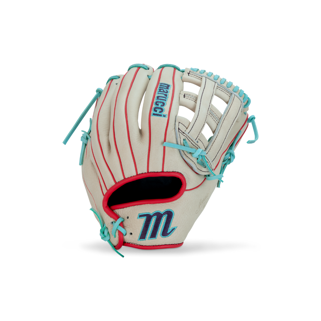 Marucci Acadia IF/OF Left Hand Thrower Glove 12'' (White/Mint)