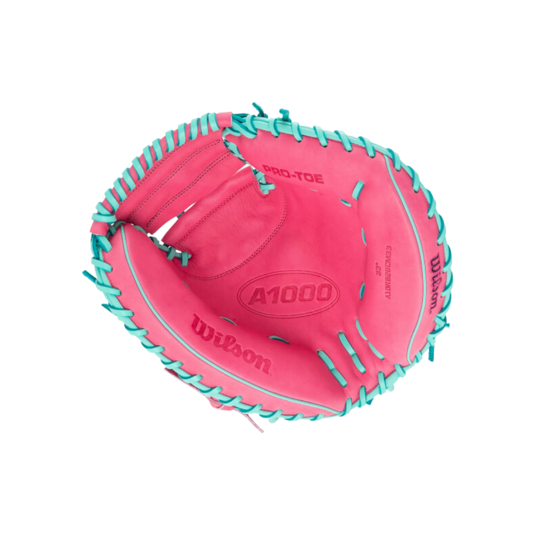 Wilson A1000 Catcher's Mitt CM33 SSS 33''(Black/Teal/Pink)