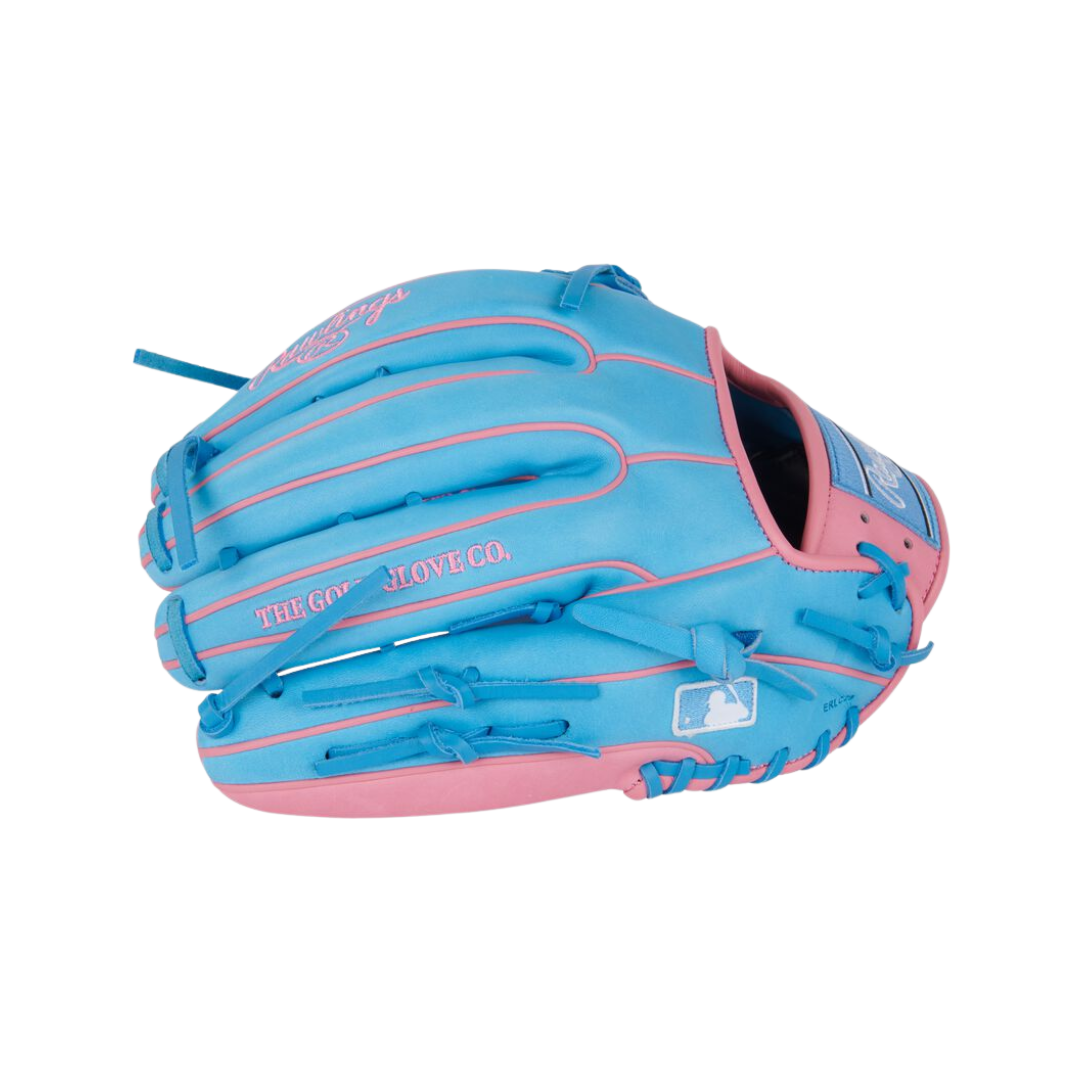 Rawlings HOH Series OF Left Hand Thrower Glove 12.75'' (Columbia Blue/Pink)