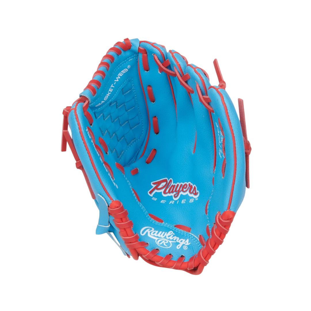 Image of Rawlings Player's Series Glove 10.5'' (Columbia Blue/Red)