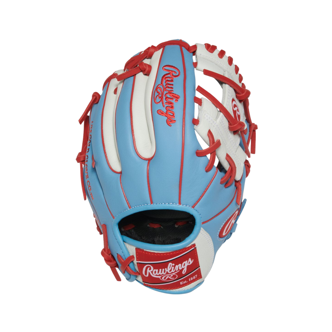 Rawlings Youth SPL Carlos Correa Glove 10.5'' (Columbia Blue/White/Red)