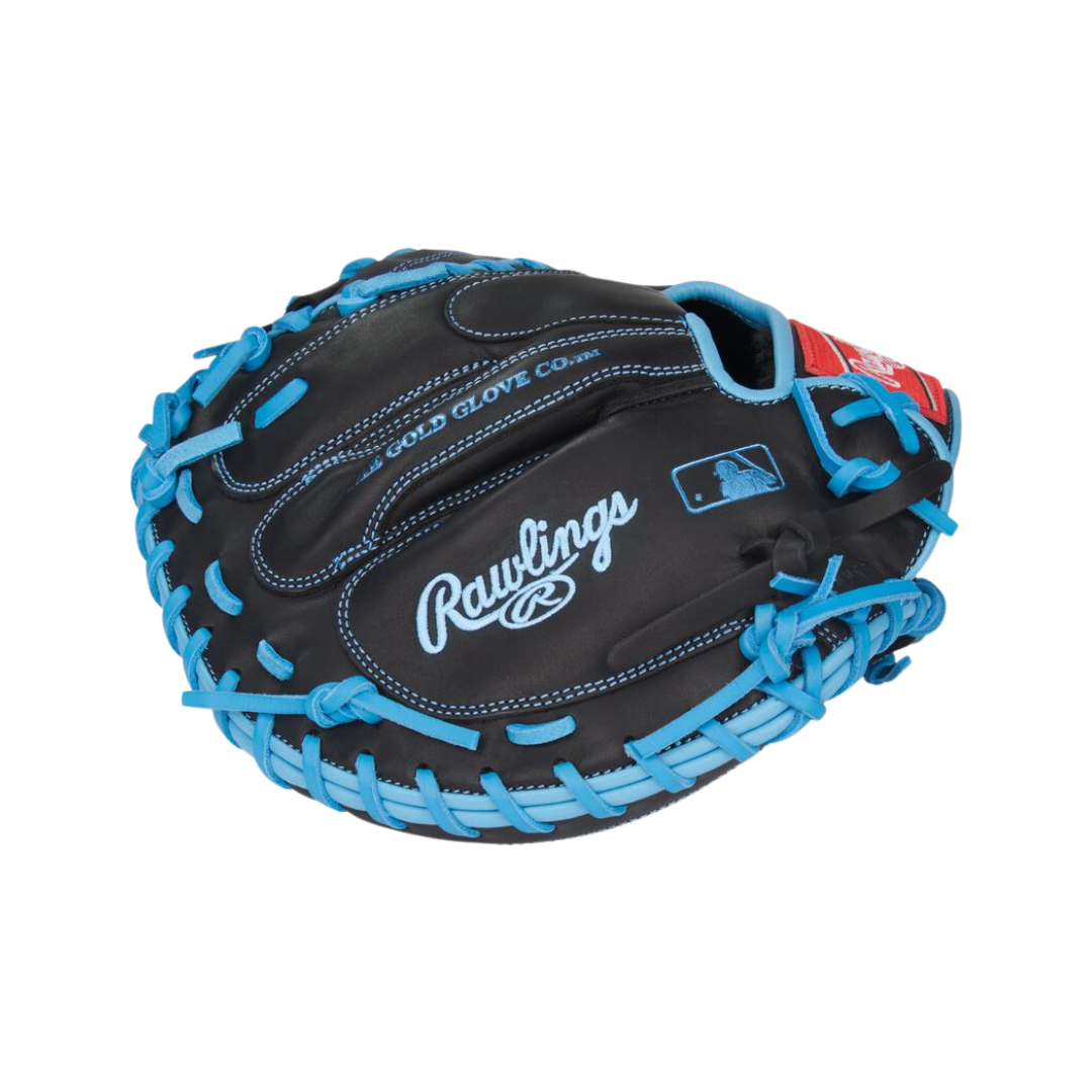 Rawlings R9 Series Catcher's Mitt 32.5'' (Black/Columbia Blue)