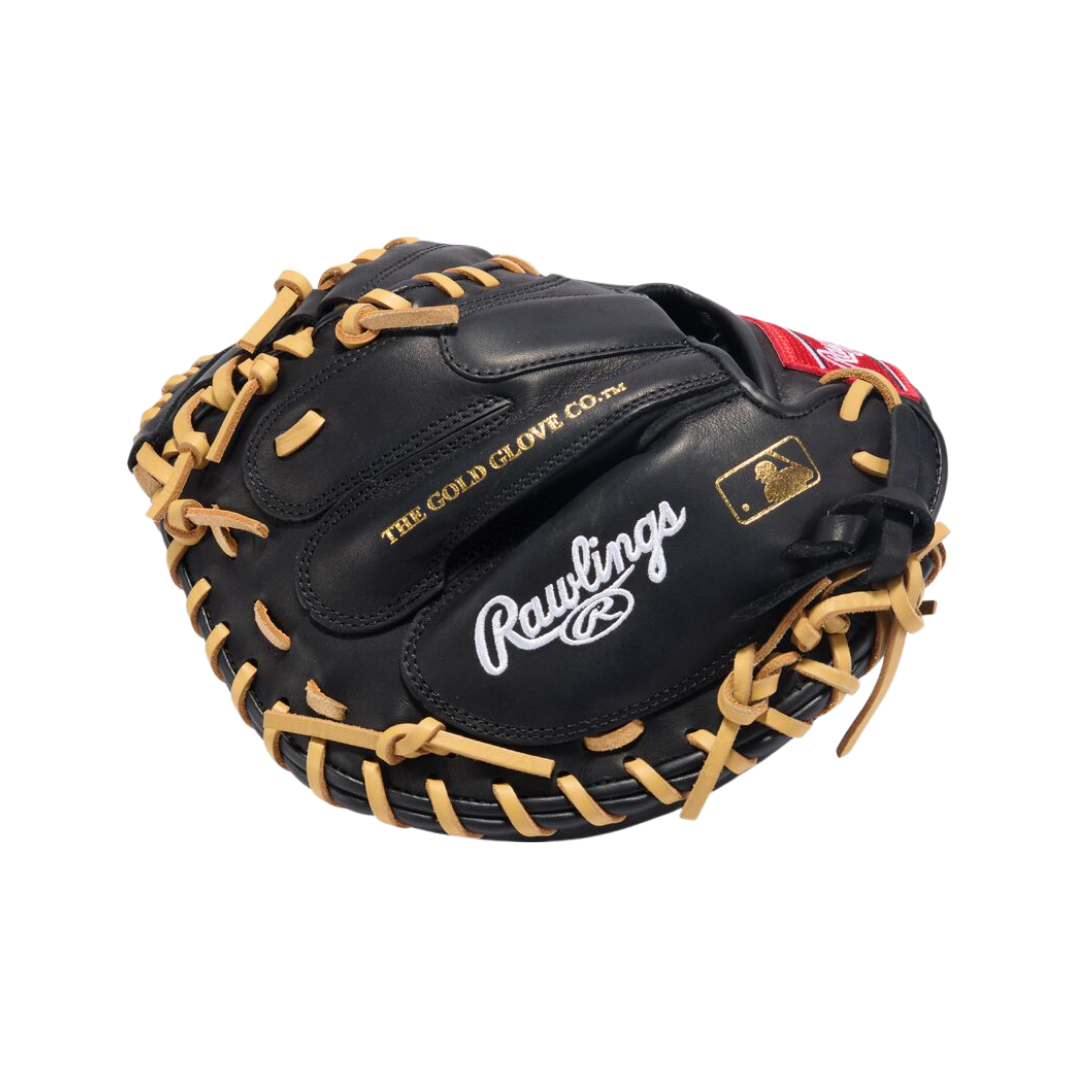 Image of Rawlings R9 Contour Catcher's Mitt 32'' (Black/Camel)