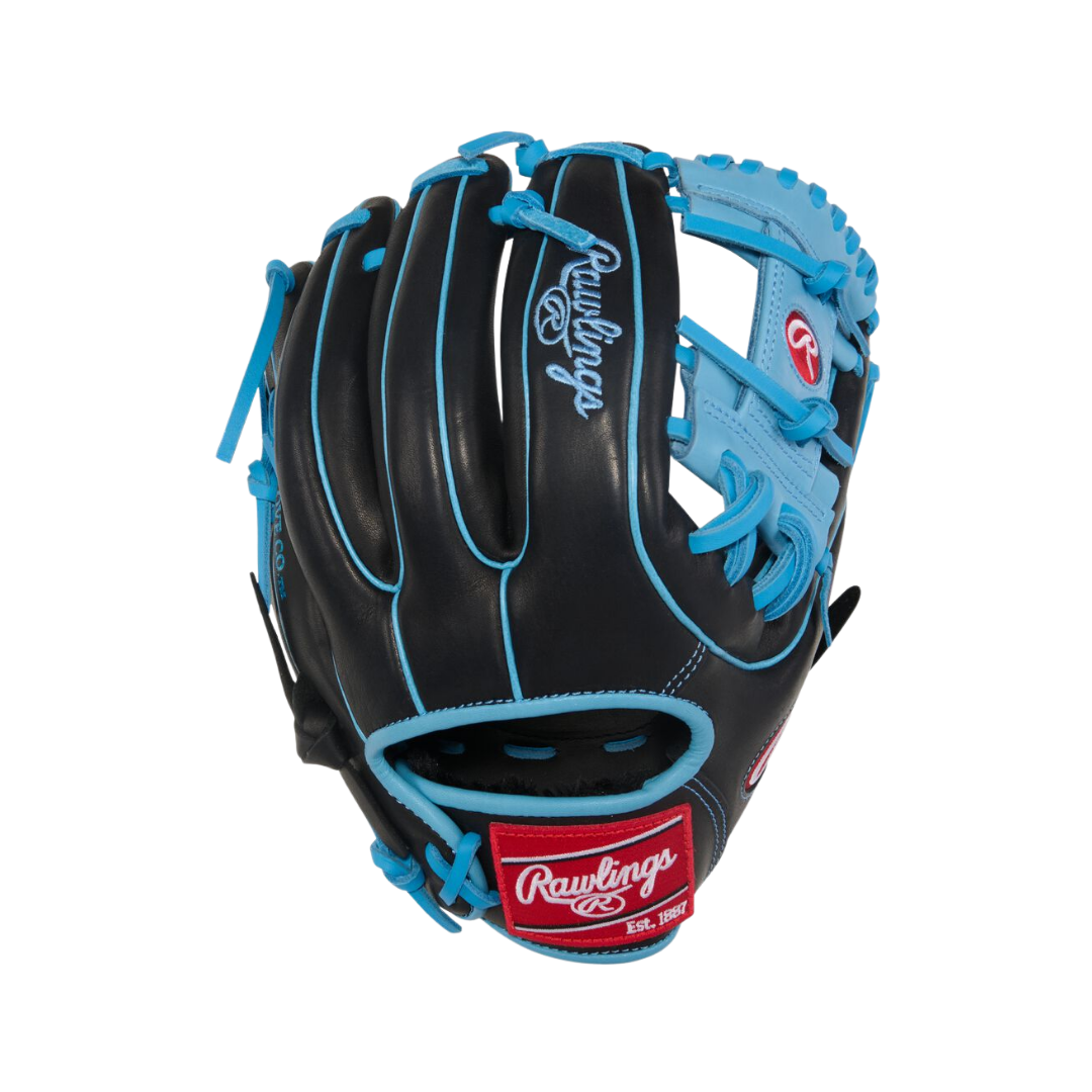 Image of Rawlings R9 Series IF Glove 11.5'' (Black/Columbia Blue)