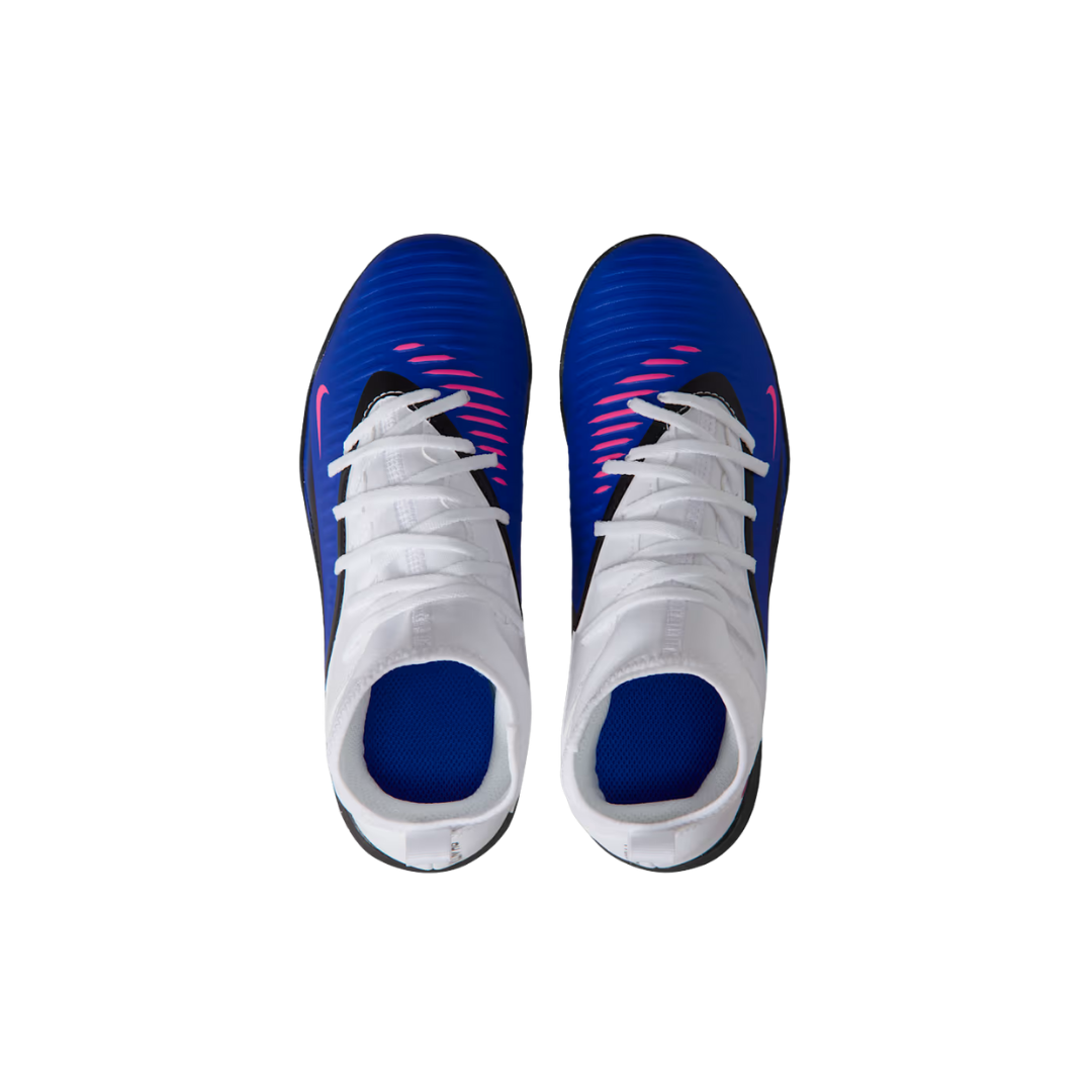 Image of Nike Jr. Phantom 6 Club Turf (Royal / Pink / White)