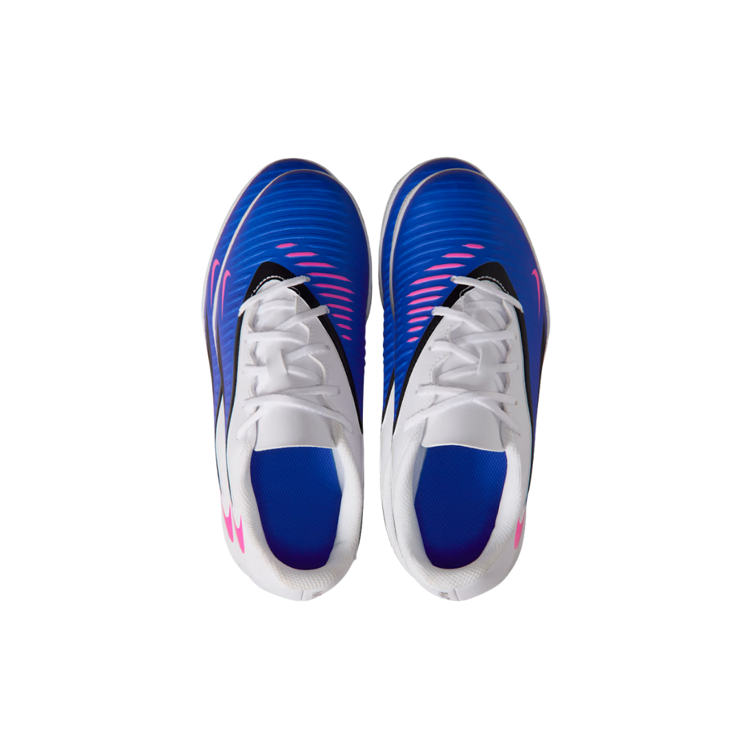 Image of Nike Jr. Phantom 6 Low Club Indoor (Racer Blue/White/Pink Blast)