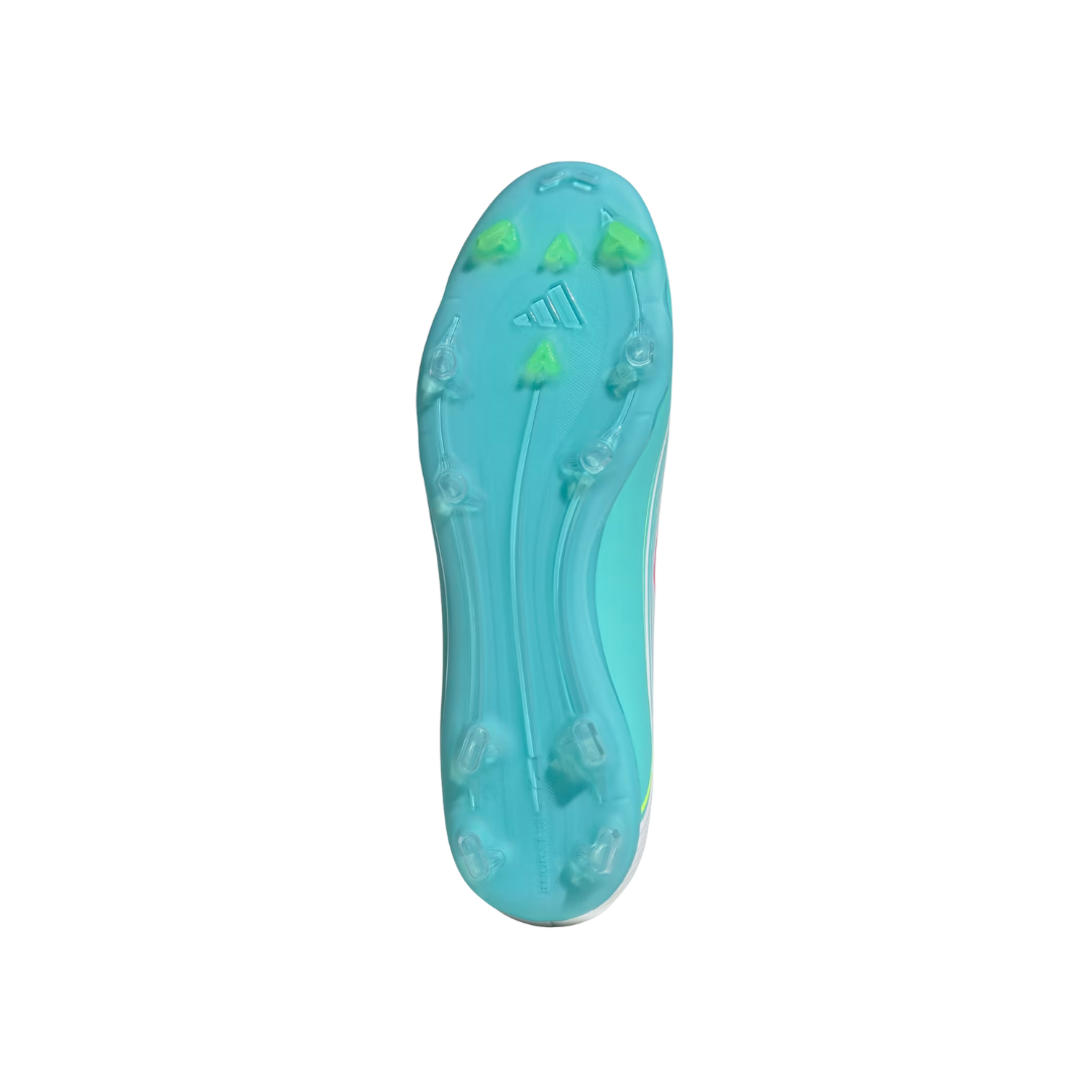 Image of Adidas F50 Messi League FG/MG (Cloud White/Lucid Pink/Flash Aqua)