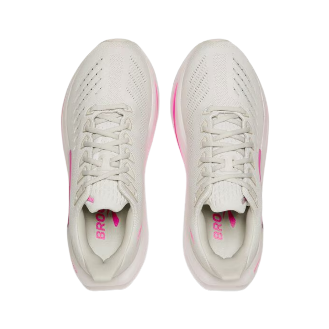 Image of Brooks Glycerin Max 2 Women (Oyster/Argyle/Cyber Pink)