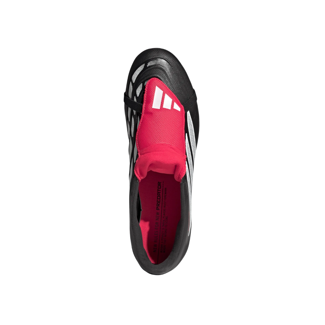 Image of Adidas Predator Club Fold Over Tongue FG/MG (Black/Red)