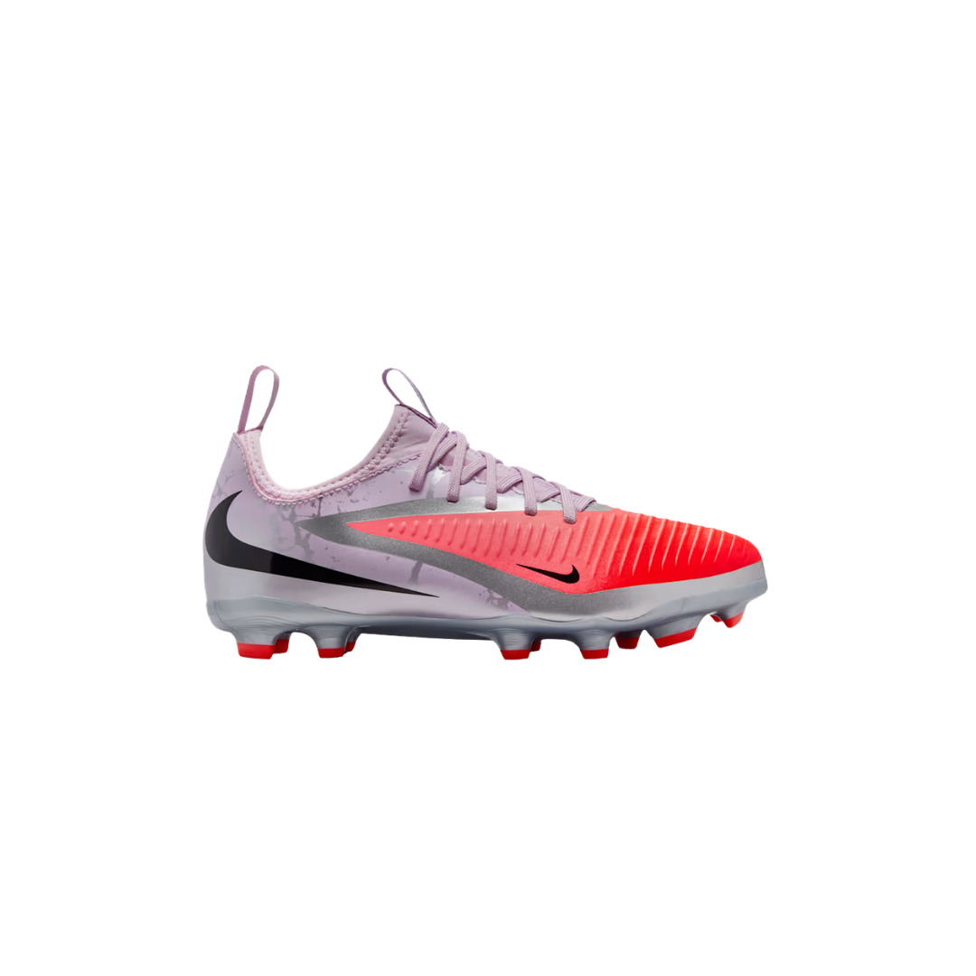 Nike Jr. Phantom 6 Low Academy FG/MG (Crimson/Black)