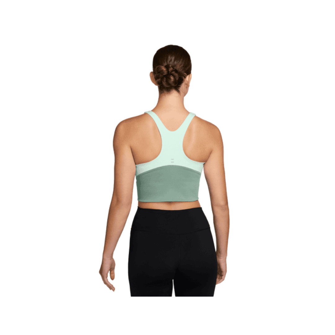 Nike Tempo Medium-Support Cropped Sports Bra Tank (Green)