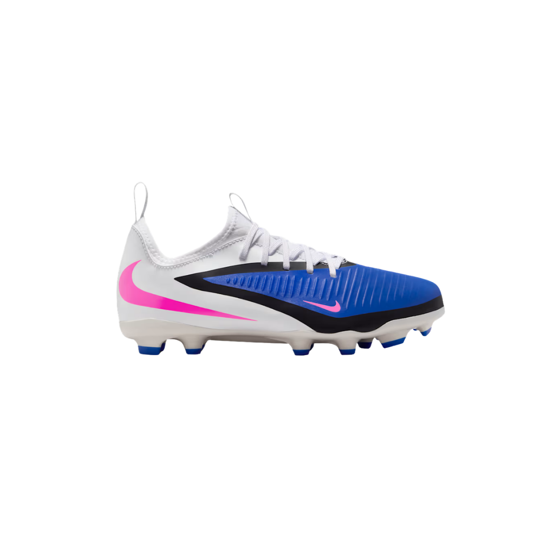 Nike Jr. Phantom 6 Low Academy FG/MG (Royal/White/Pink)