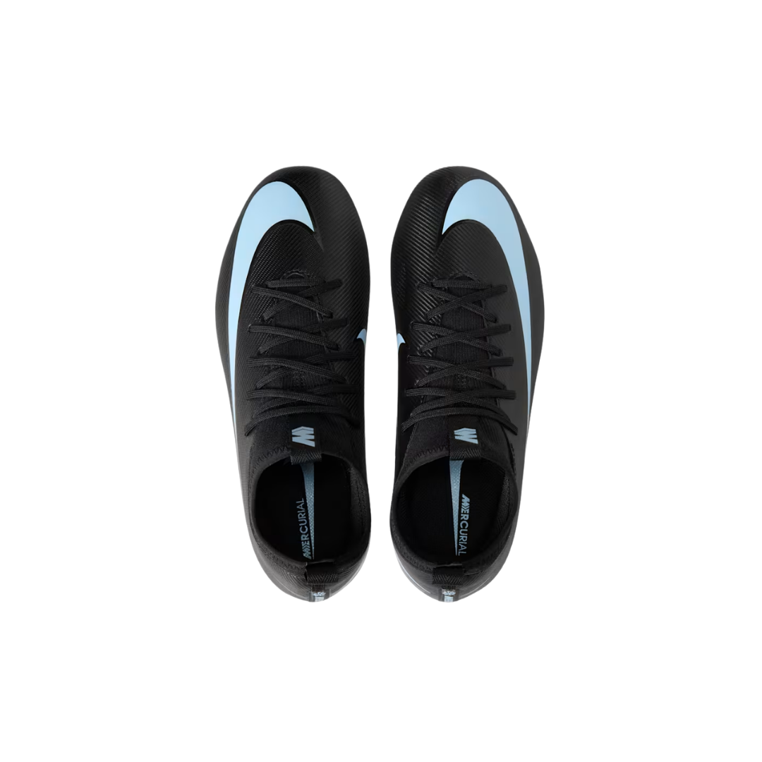 Image of Nike Jr. Mercurial Vapor 16 Academy FG/MG (Black/Columbia Blue)