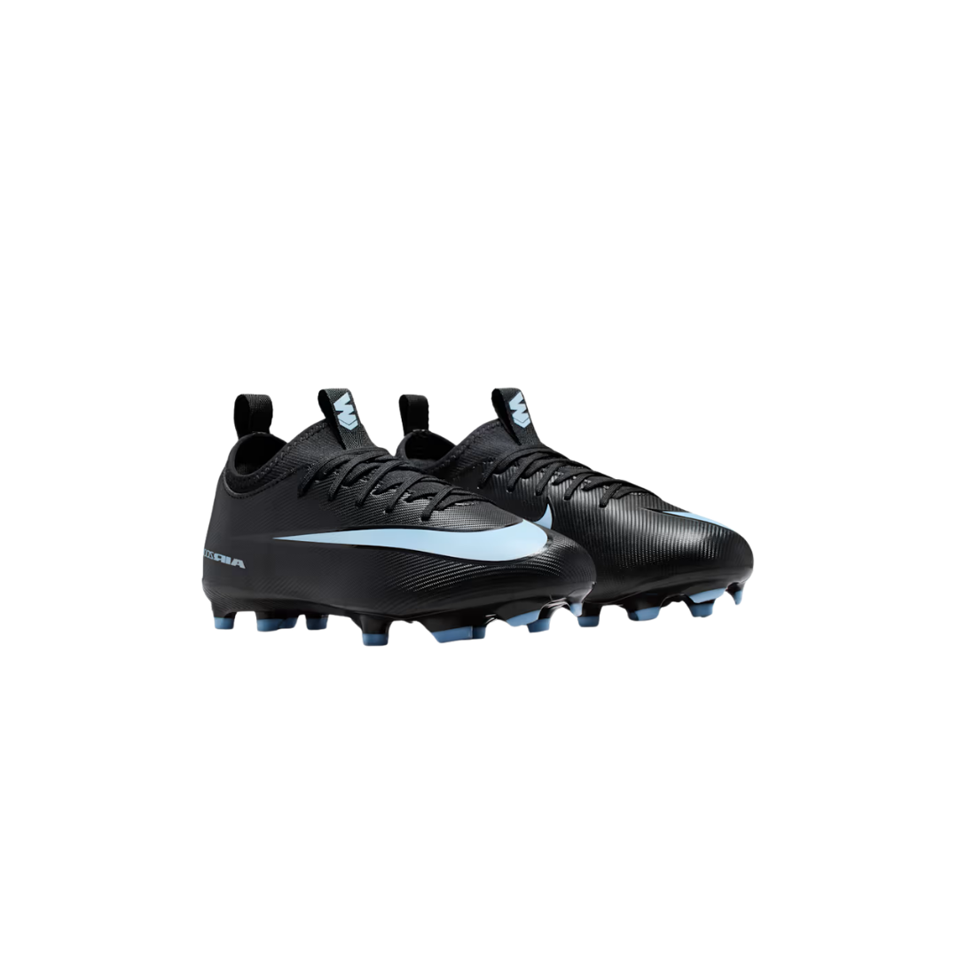 Image of Nike Jr. Mercurial Vapor 16 Academy FG/MG (Black/Columbia Blue)