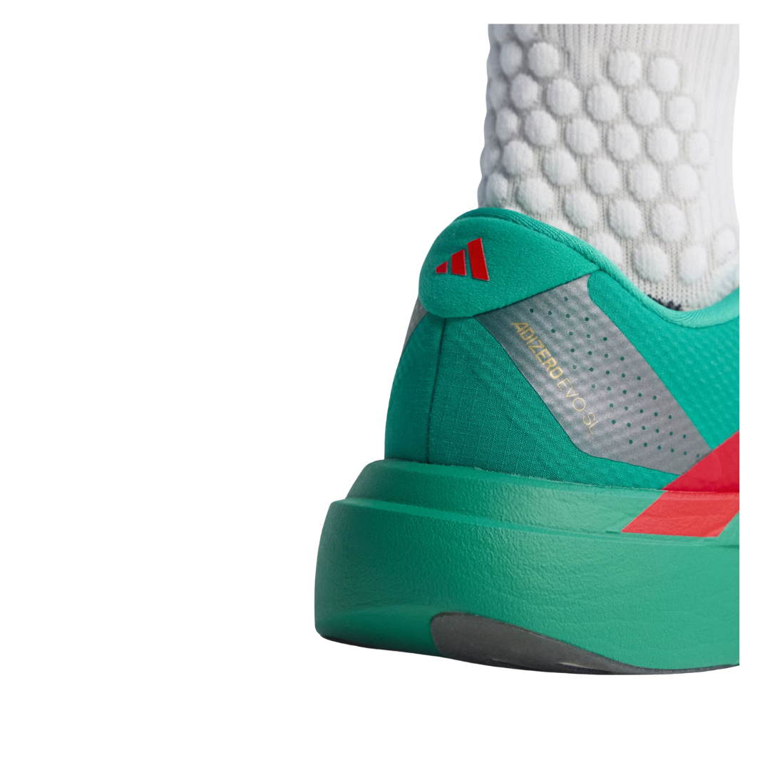 Image of Adidas Adizero EVO SL Woven Shoes Women (Green/Crimson)
