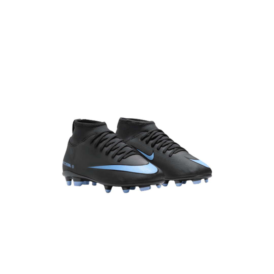 Nike Jr. Mercurial Superfly 10 Club FG/MG (Black/Columbia Blue)