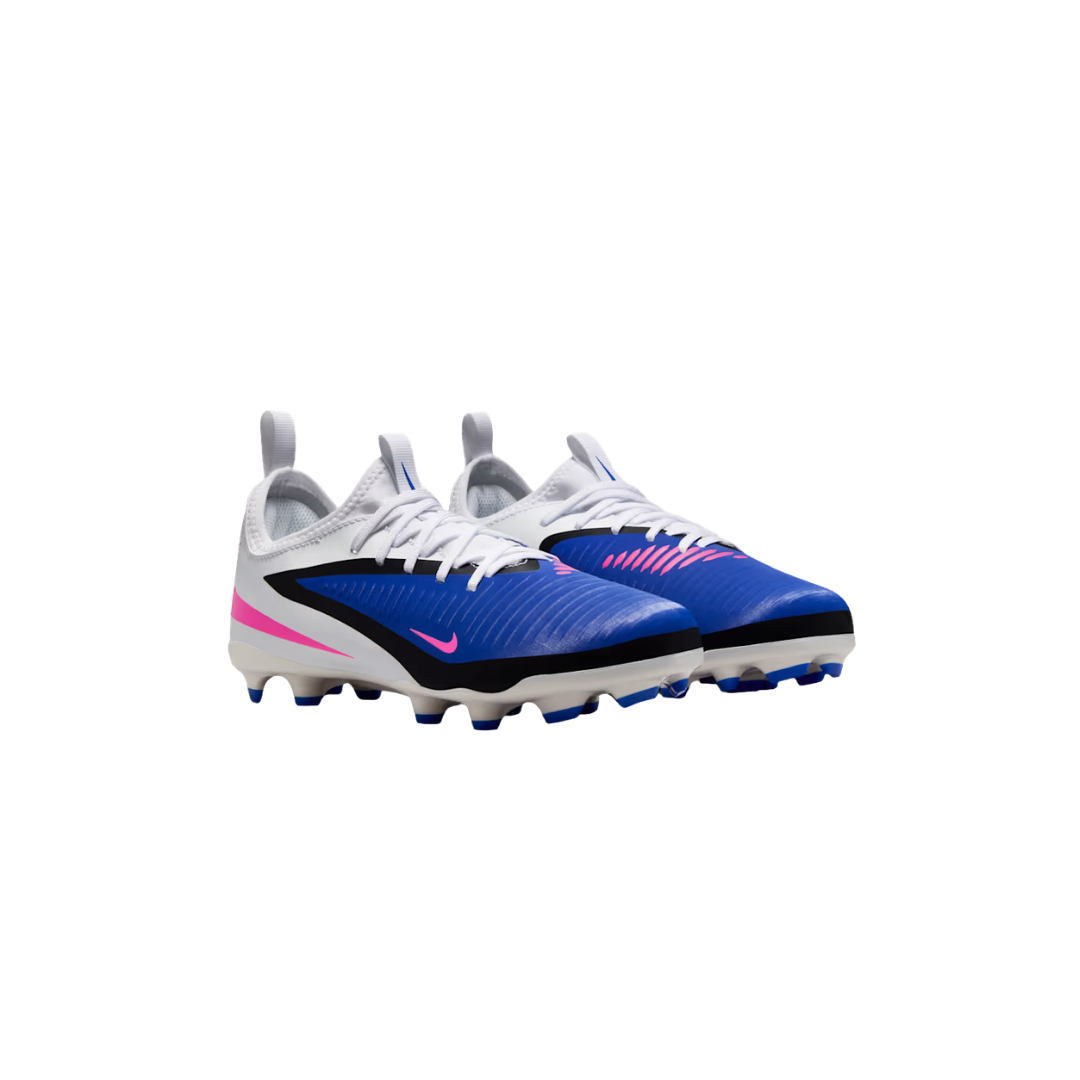 Image of Nike Jr. Phantom 6 Low Academy FG/MG (Royal/White/Pink)