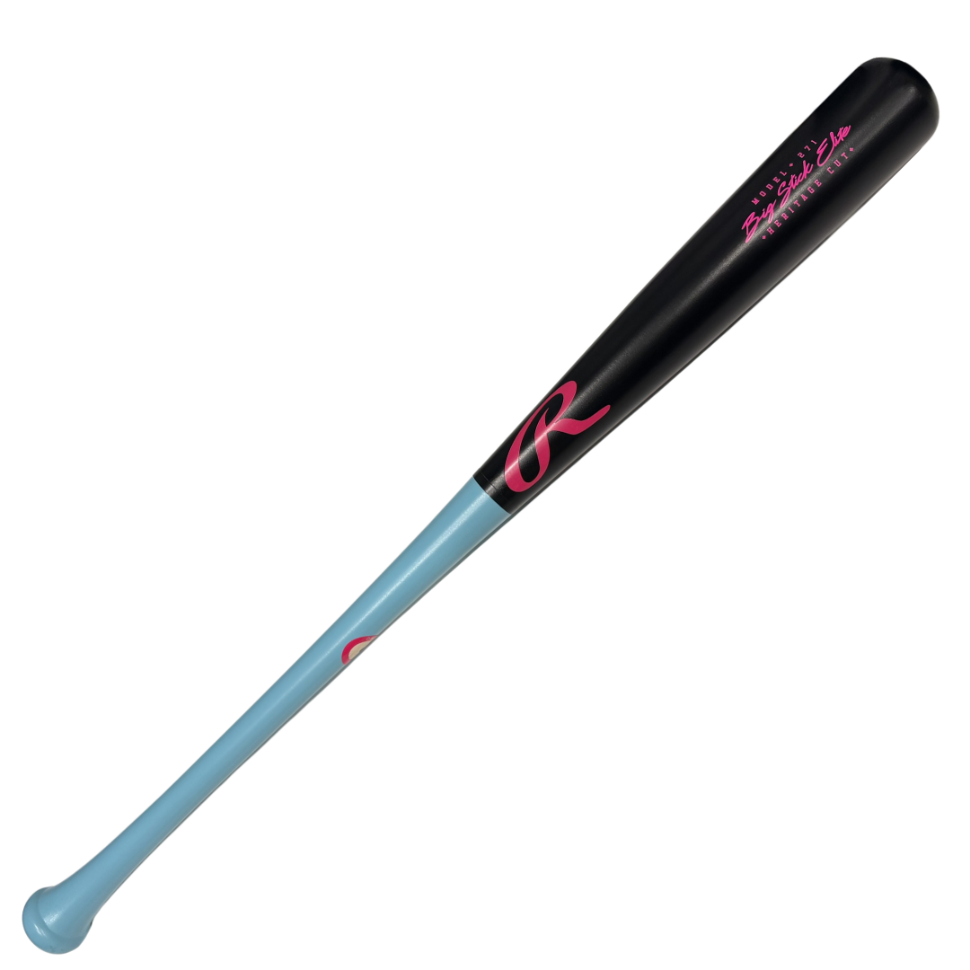 Rawlings Big Stick Elite 271 Maple Bat (Columbia Blue/Black)