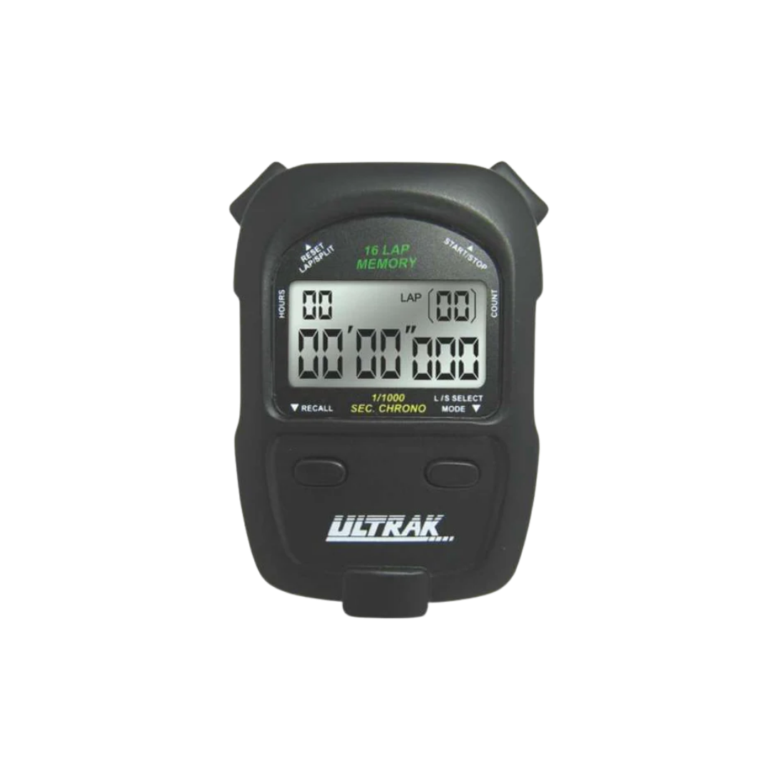 Image of CEI Ultrak 16 Memory Lap or Split Stopwatch (Black)