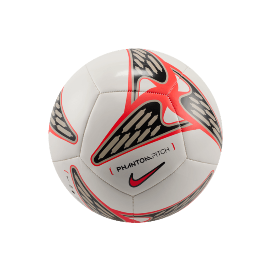 Image of Nike Phantom Soccer Ball (White/Crimson)