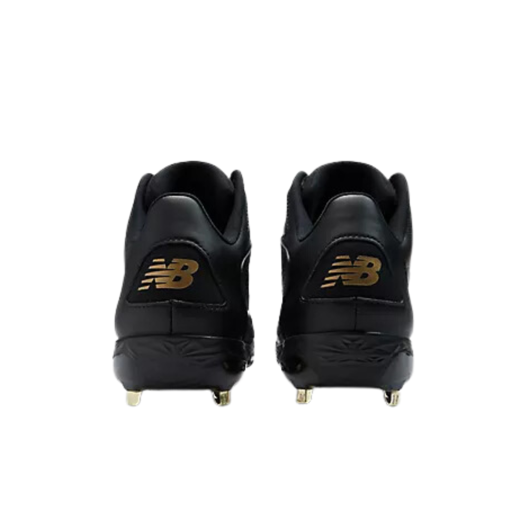 Black and gold metal baseball cleats sales