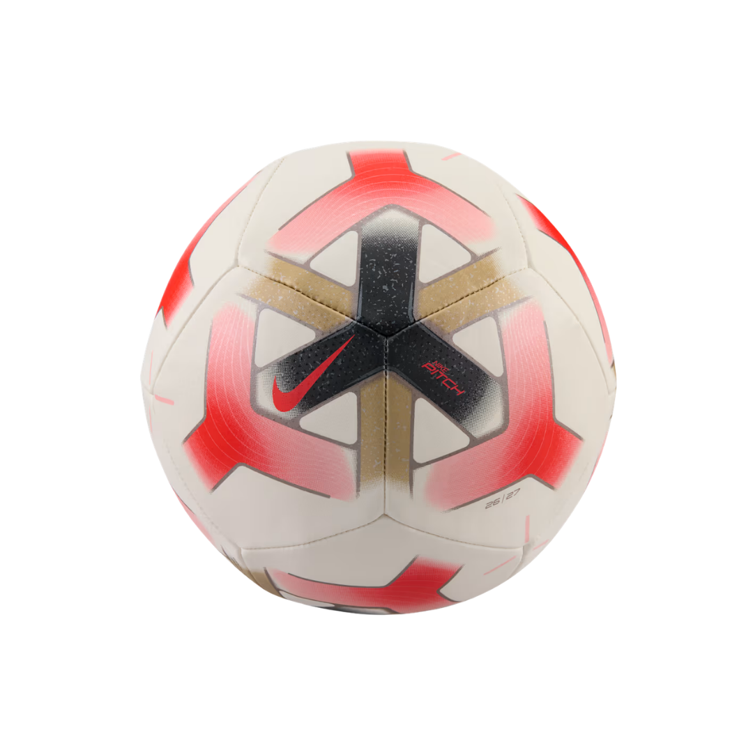 Nike Pitch Soccer Ball (White/Crimson/Gold)