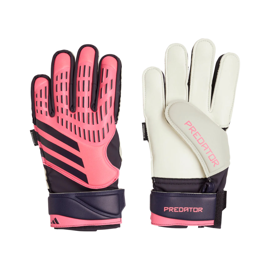 Image of Adidas Youth Predator Goalie Gloves Fingersave (Pink/Black) - Deportes Salvador Colom