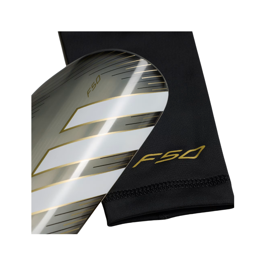 Image of Adidas F50 Shin Guard (Black/Gold)