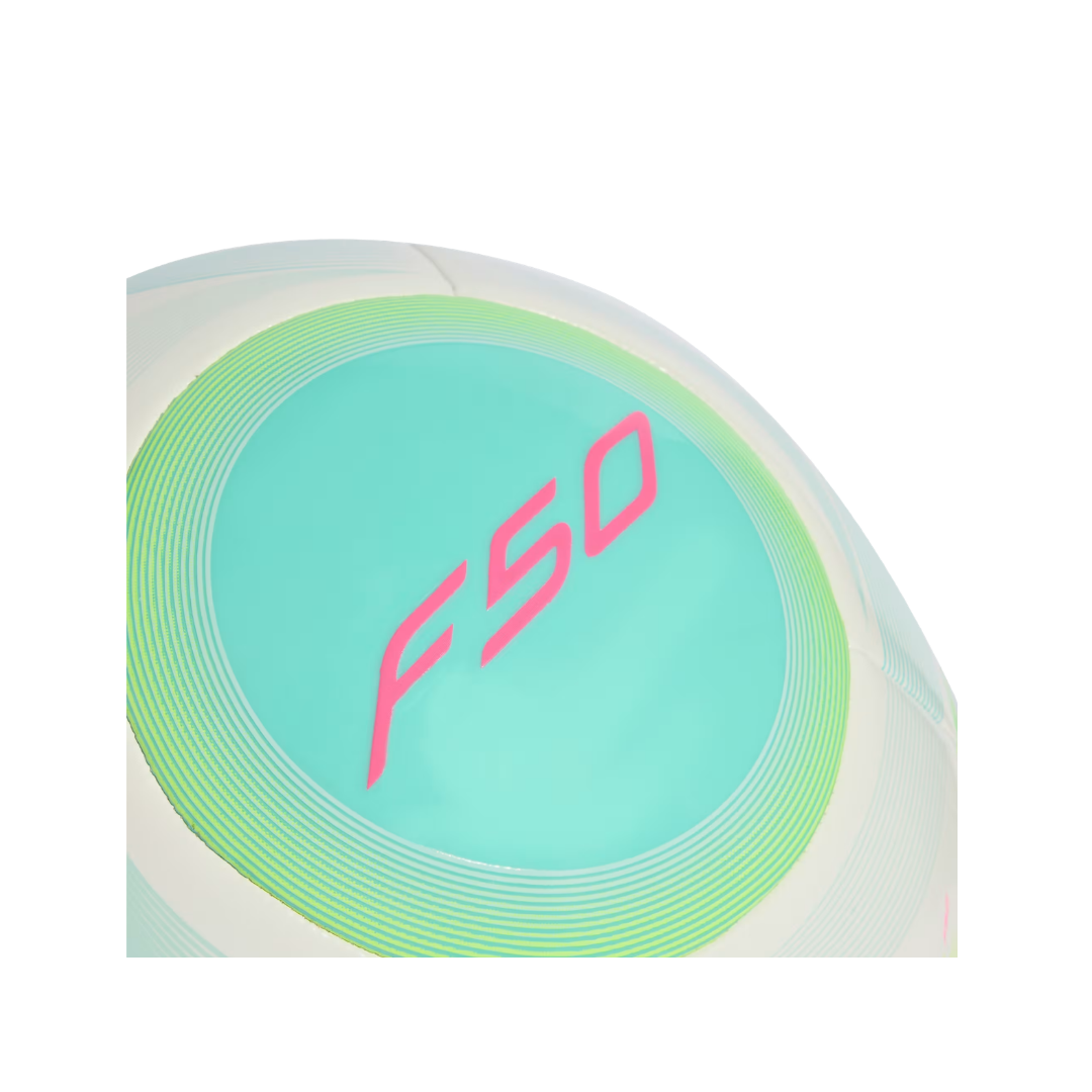 Adidas Messi Club Soccer Ball (White/Mint/Pink)