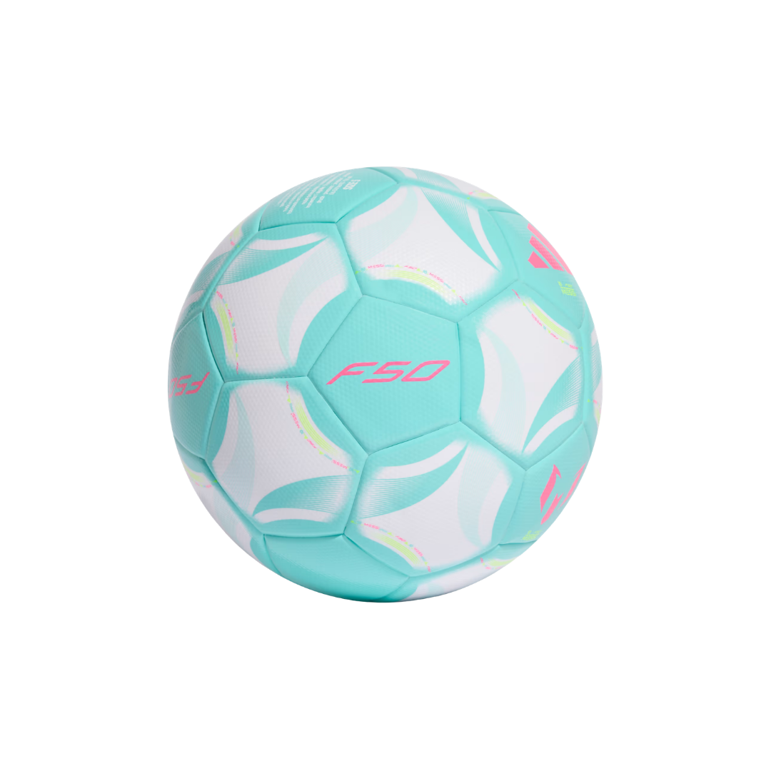 Adidas Messi League Soccer Ball (Teal/White)