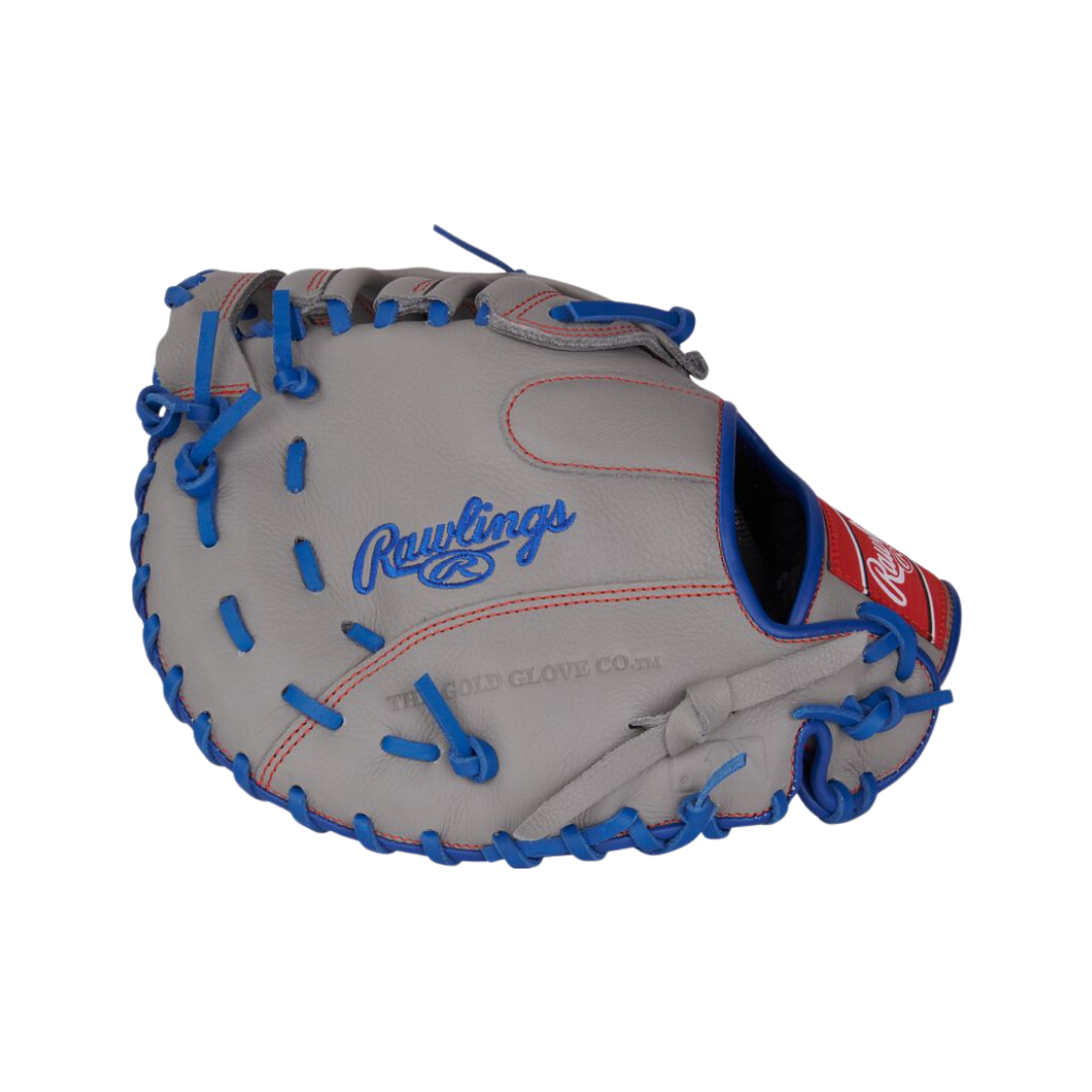 Image of Rawlings Pro Lite ''Freddie Freeman'' First Base Mitt (Grey/ Royal)