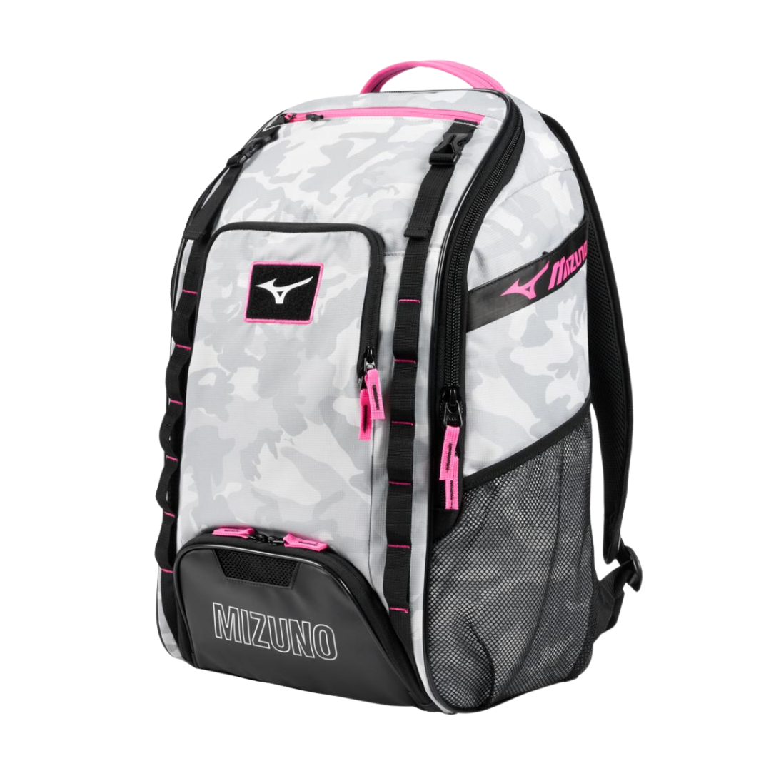 Mizuno Organizer 26 Backpack (White/Camo/Pink)