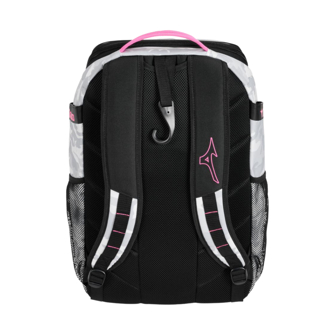 Mizuno Organizer 26 Backpack (White/Camo/Pink)