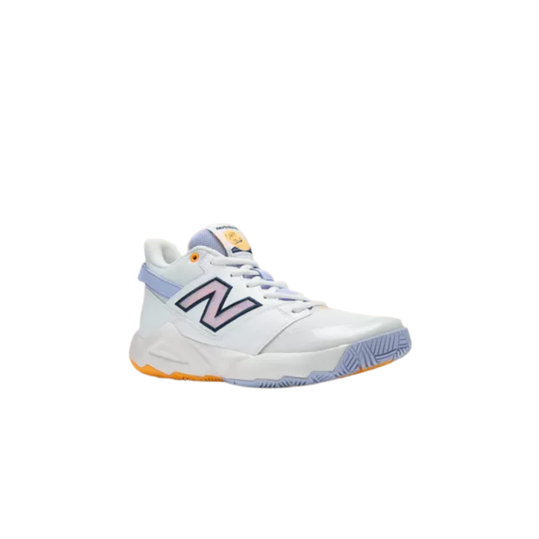Image of New Balance Coco Delray Youth Tennis Shoe (White/Purple/Orange)