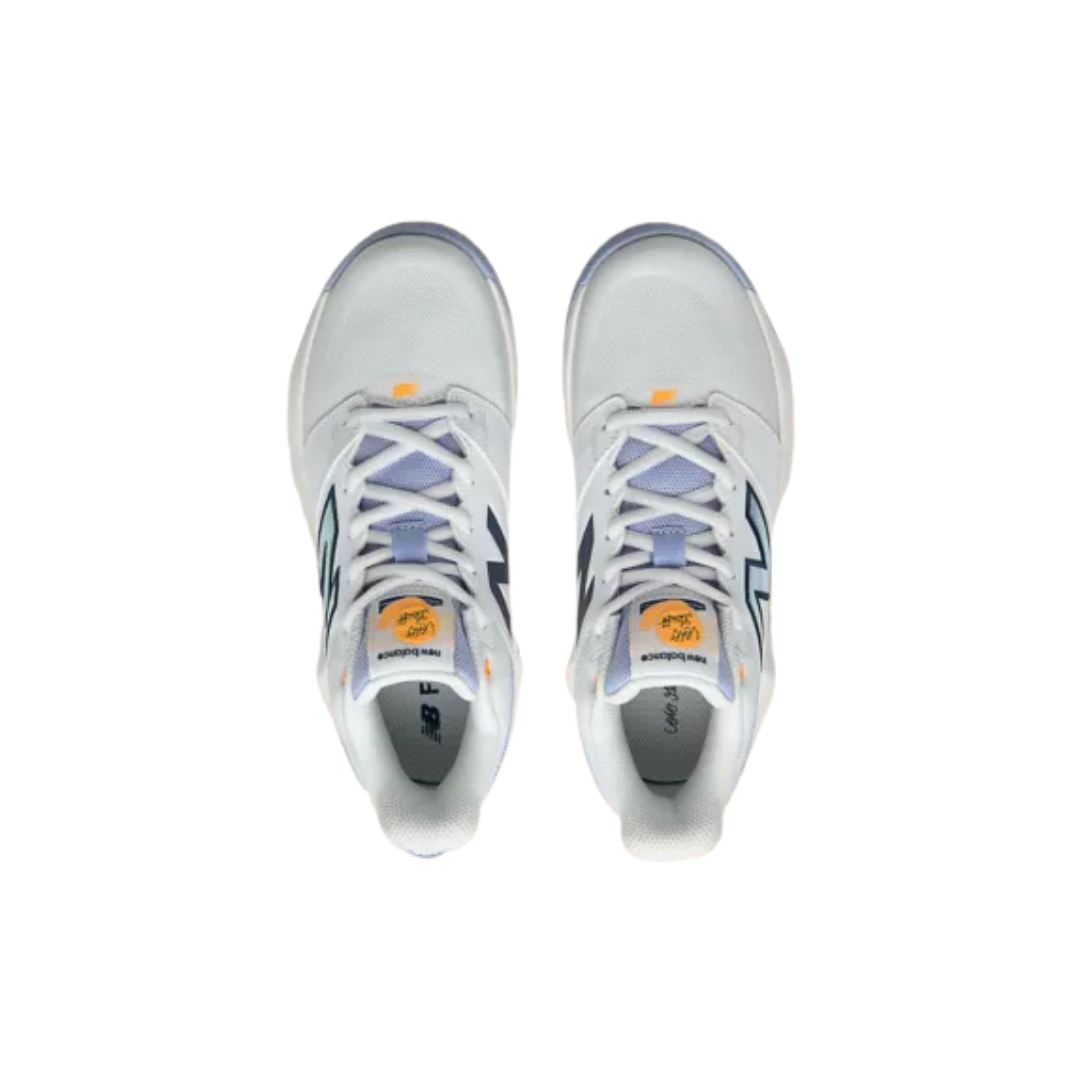 Image of New Balance Coco Delray Youth Tennis Shoe (White/Purple/Orange)