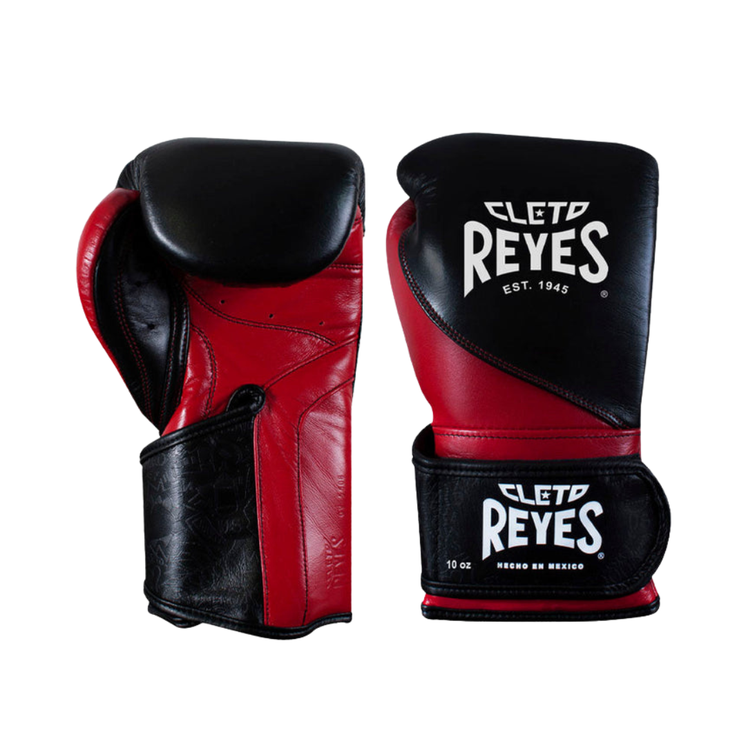 Cleto Reyes Leather Gloves Black/Red