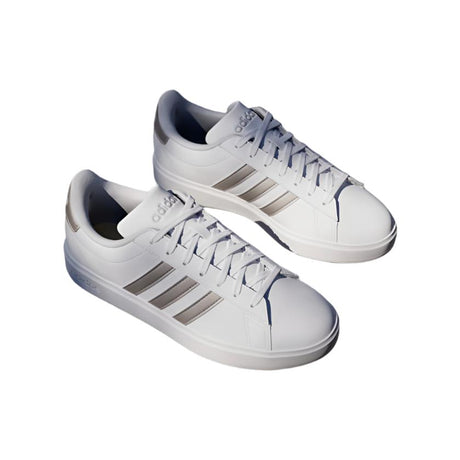 Adidas Grand Court 2.0 (Cloud White/Platinum Metallic) - Deportes Salvador Colom