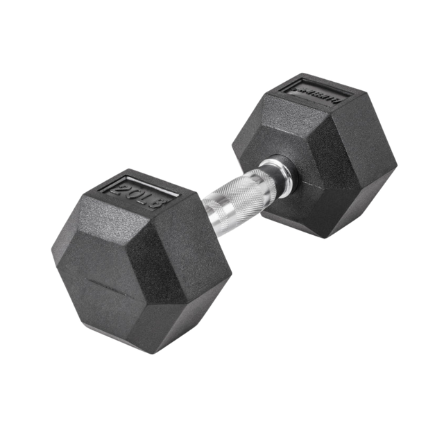 Lifeline Hex Rubber Dumbbell 20 lb - Deportes Salvador Colom