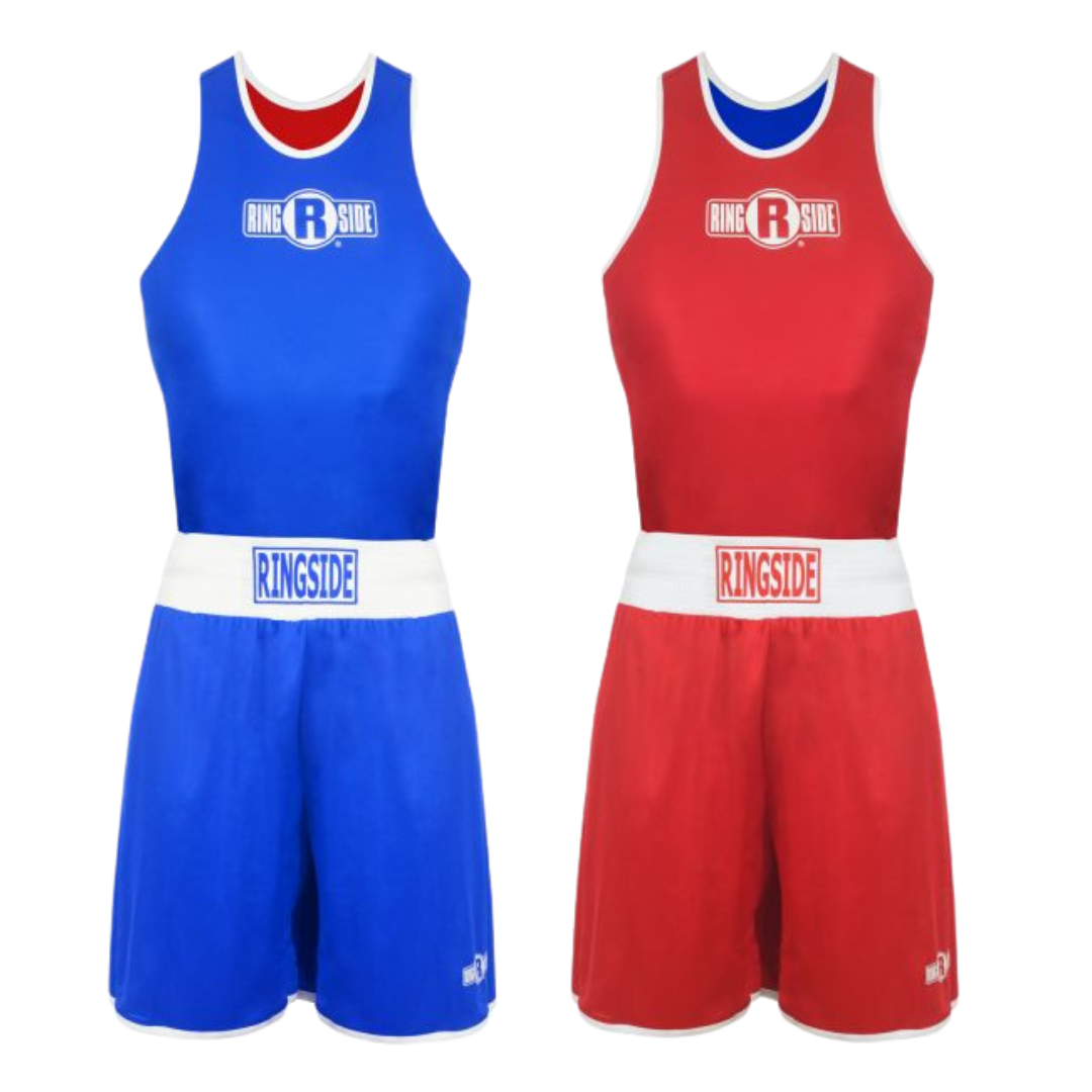 Ringside Reversible Boxing Outfit Red/Blue (Jersey + Short) - Deportes Salvador Colom